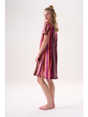 Etoile Bambu Kısa Kol Yazlık Kadın Elbise 26218