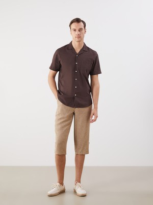 Lc Waikiki Yeni Sezon Standart Kalıp Keten Karışımlı Erkek Şort