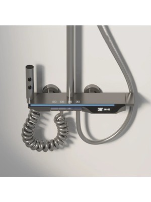 Goderne Işıklı Lüks Duş Seti