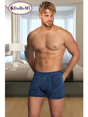 Doremi Sky Kamuflaj Erkek Boxer Esnek Yapı ile Gün Boyu Konfor Sağlayan Paça Tipi