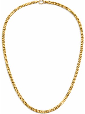 Tuqos Kadın Gold Renk Yılan   Zincir Xupin Kolye 1 Adet