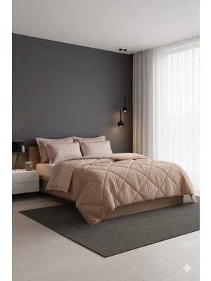 Uykulin Wellsoft Çift Kişilik Uyku Seti Somon