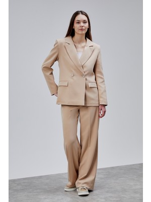Bolivente Taş Palazzo Pantolon Blazer Ceket Takım