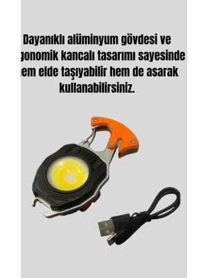 Astraltech LED Işıklı Acil Durum Düdüklü Anahtarlık Fener