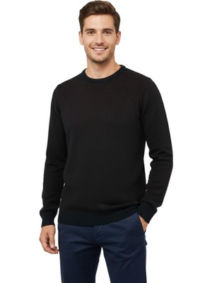 Raymons Erkek Sıfır Yaka Kazak Petek Örgü Klasik Kalıp 5214C BGL-ST05022