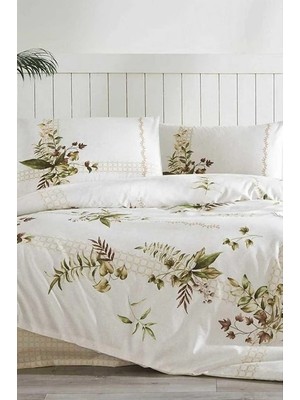 Özdilek Nev Forest Ivy Krem Çift Kişilik Nevresim Takımı