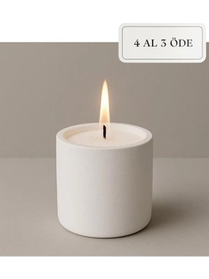 Bohem Tarz Dekoratif Mum + 350 gr Inci Toz Mum Hediye - Ekstra Fitil