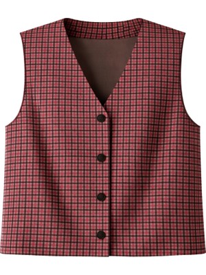 Retrobird Tasarım Yelek Kadın Kiremit Renkli