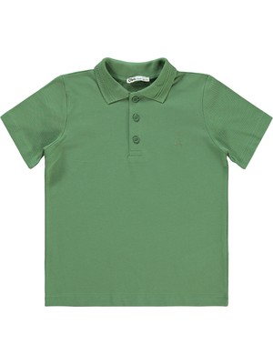 Civil Boys Yelken Nakışlı Lakos 10-13 Yaş Tişört - Haki