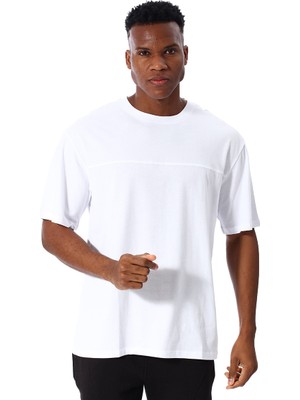 Sportive Sasebo Erkek Beyaz Günlük Stil T-Shirt 25YE016-BYZ