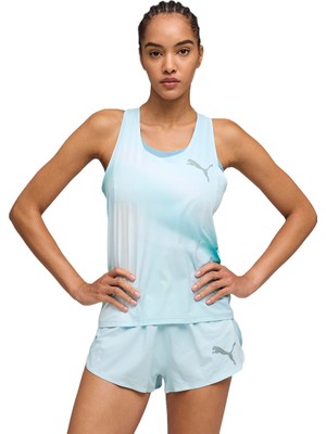 Puma Lightspeed Uw Graphic Kadın Mavi Koşu Atlet 52856348