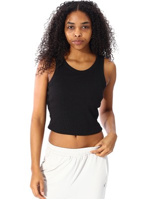 Sportive Suzu Kadın Siyah Günlük Stil Atlet 25YK023-SYH