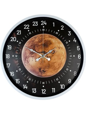 ForWhat Büro Ev Ofis Duvarı Için 36CM 24SAAT Kadran Beyaz Stil Saat