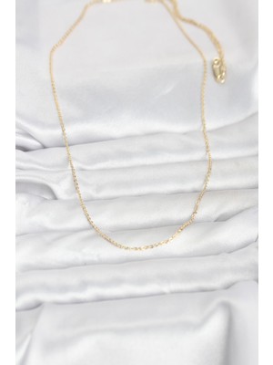 ForWhat Zarif Boyunlar Için 60CM Golden Pirinç Yapım Kadın Kolye