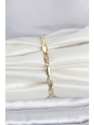 ForWhat Zarif Bilekler Için 60CM Golden Pirinç Ezme Sarmal Zincir Kadın Bileklik