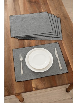 Denizli Concept Vera 6'lı Amerikan Servis Siyah