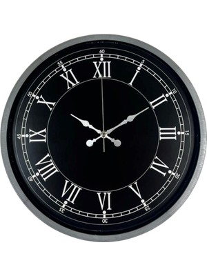 ForWhat Büro Ev Ofis Duvarı Için 36CM Gri Roma Rakamlı Saat