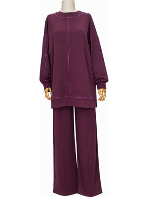 JOOQSTORE Taşlı Spor Tunik Takım