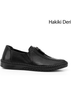 Gönderi(r) Kadın Siyah Hakiki Deri Comfort Ayakkabı