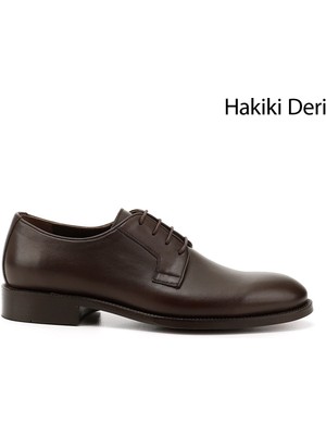 Gönderi(r) Erkek Kahve Antik Bağcıklı Hakiki Deri Klasik Ayakkabı
