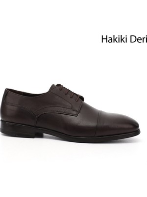 Gönderi(r) Erkek Kahverengi Bağcıklı Hakiki Deri Klasik Ayakkabı