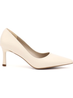 GÖNDERİ Kadın Ten  Sivri Burun İnce Topuklu Stiletto