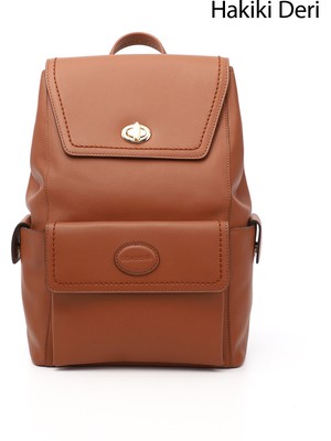 Gönderi(r) Kadın Taba Antik  Hakiki Deri El ve Sırt Çantası