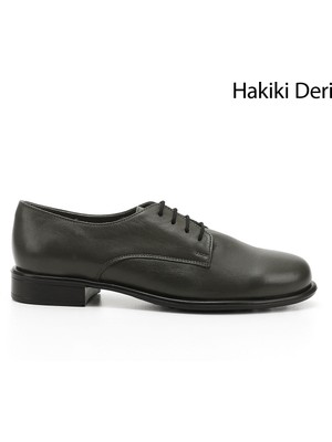 GÖNDERİ Kadın   Bağcıklı Hakiki Deri Oxford Ayakkabı