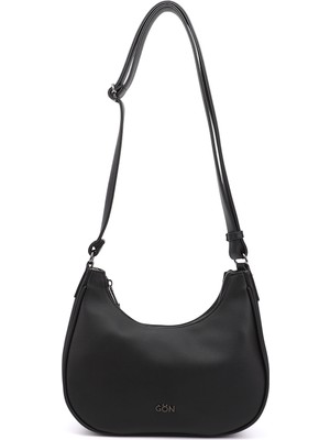 Gönderi® Kadın Siyah Uzun Askılı Omuz Çantası