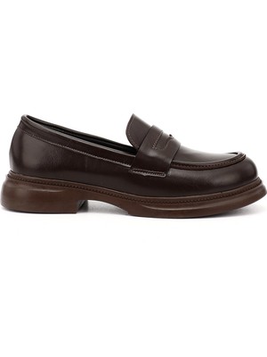 GÖNDERİ Kadın Kahverengi  Loafer Ayakkabı