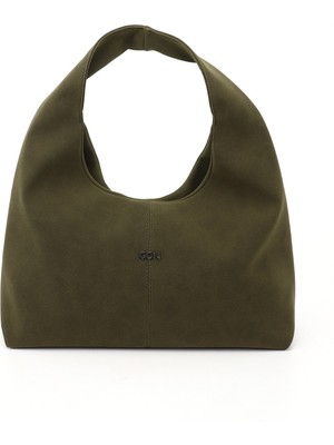 Gönderi(r) Kadın Haki Süet El ve Omuz Çantası