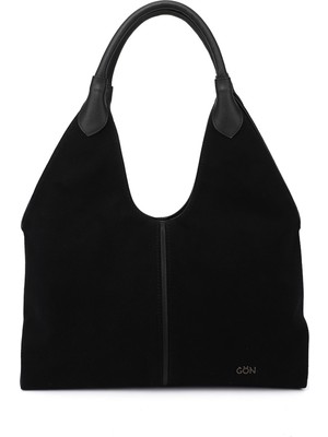 Gönderi(r) Kadın Siyah Süete Siyah Omuz Çantası