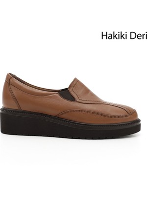 Gönderi(r) Kadın Taba Antik Dolgu Taban Hakiki Deri Ayakkabı