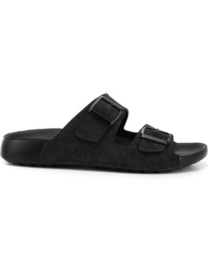 Gönderi® Erkek Siyah Tokalı Terlik