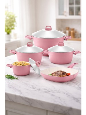 Aykut Seramik 9 Parça Tencere Tava Çeyiz Seti