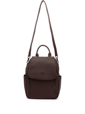 GÖNDERİ Kadın Kahverengi  Omuz ve Sırt Çantası