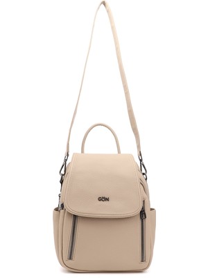 GÖNDERİ Kadın Bej  Omuz ve Sırt Çantası