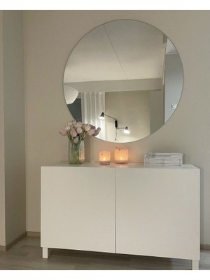 Ersan Dizayn Yuvarlak Çerçevesiz Ayna 80 cm