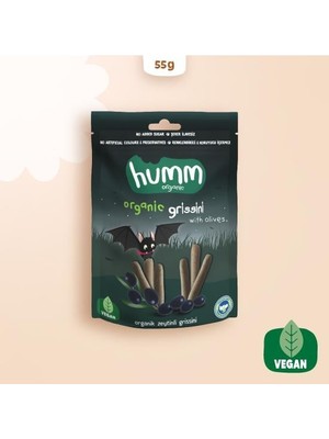 SHC4200 Humm Organik Vegan Zeytinli Grissini 55 gr