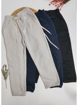 Moda Rüyası Lastikli Unisex  Basic  Eşofman Altı Gri