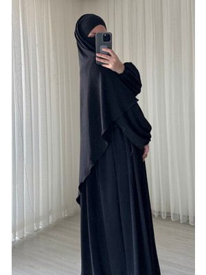 Atelier Cheval Ayrobin Sufle Ferace Takımı, Umre Hac, Kadın Ferace, Tesettür Elbise Takım, Aerobin Elbise Takım