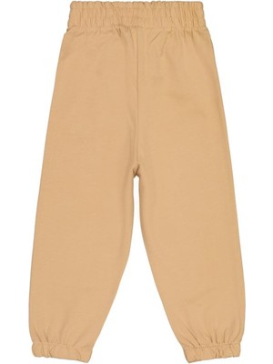 Civil Boys Cvl Nakışlı Süs Bağcıklı 2-5 Yaş Eşofman Altı - Bej