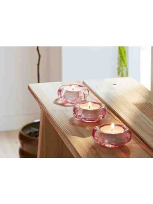 Ikea Bladfagel 3 Adet Pembe Mum Tabağı 3 cm Bs Dijital Mağazacılık