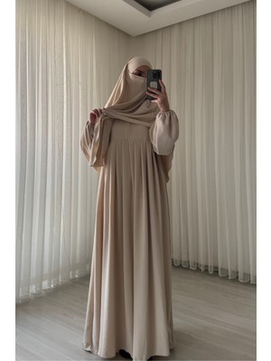 Atelier Cheval Ayrobin Sufle Ferace Takımı, Umre Hac, Kadın Ferace, Tesettür Elbise Takım, Aerobin Elbise Takım