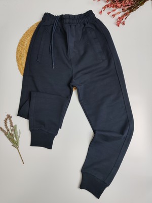 Moda Rüyası Beli Lastikli Jogger Erkek Çocuk Lacivert Eşofman Altı 9-16 Yaş