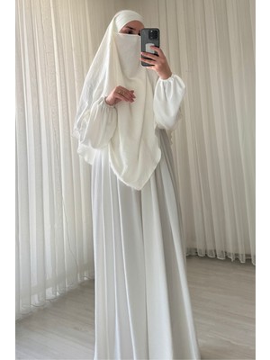 Atelier Cheval Ayrobin Sufle Ferace Takımı, Umre Hac, Kadın Ferace, Tesettür Elbise Takım, Aerobin Elbise Takım