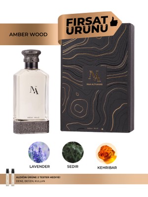 Maa Althahab Amber Wood Odunsu Amberli Unisex Parfümü 80 ml