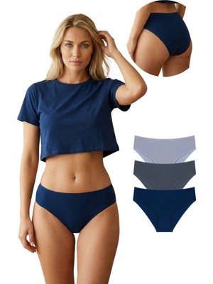 New Lilla 10006 Yüksek Bel Bato 3'lü Külot Paketi