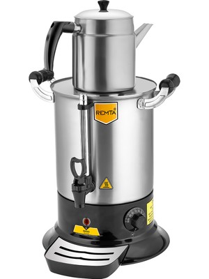 Remta Platin Model Tek Demlikli Çay Makinesi 9 Lt Demlik Dahil - PT11