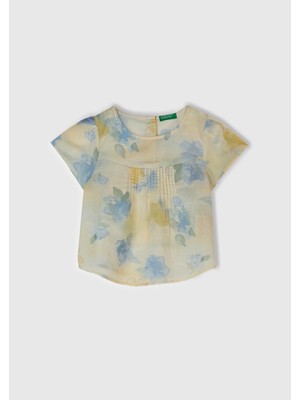 Benetton Kız Bebek Batik Bluz